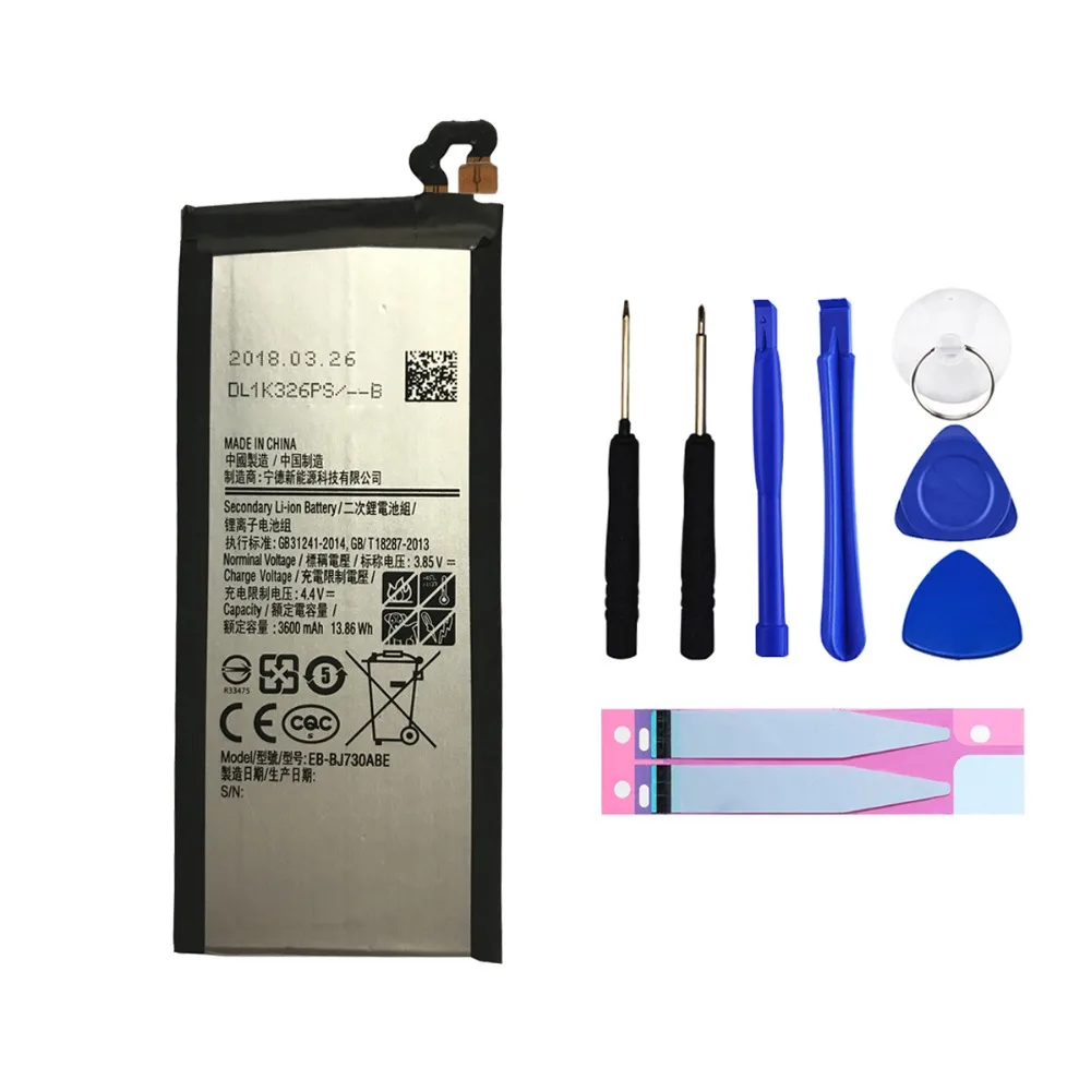 Сменный аккумулятор EB-BJ730ABE для samsung Galaxy J7 Pro J730 SM-J730F J730FM 3600 мАч телефонная батарея+ Инструменты
