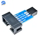 Преобразователь с 10 Pin на 6 Pin в стандартный 10 Pin на 6 Pin, плата адаптера для ATMEL STK500 AVRISP USBASP ISP, преобразователь интерфейса AVR, 2 шт.