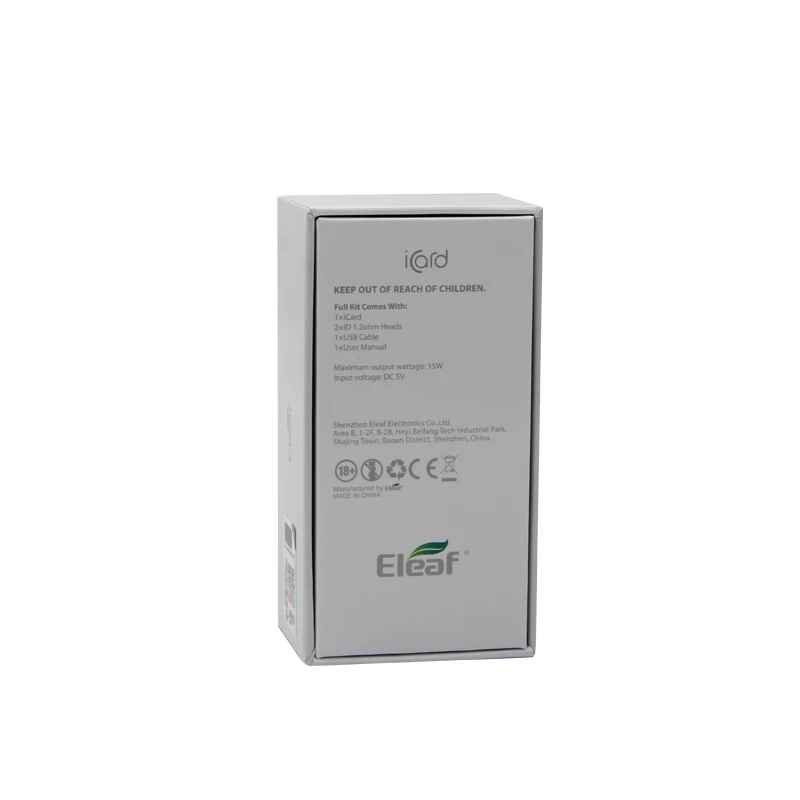 Оригинальный набор Eleaf iCard 15 Вт макс. Icard MOD 650 мАч аккумулятор с емкостью 2 мл и