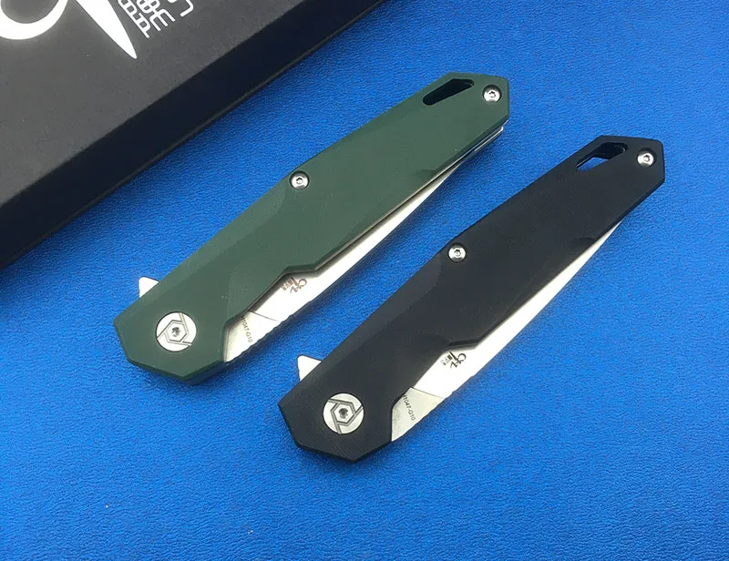 Новый складной нож CH 1047 G10 С флиппером лезвие D2 рукоятка походные охотничьи ножи с