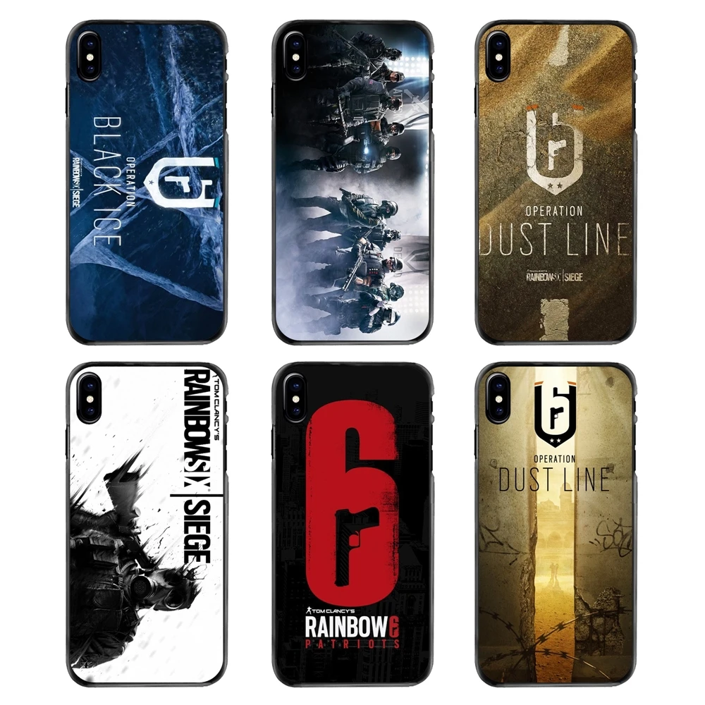 Чехол для телефона Rainbow Six Siege Operation Black Ice с логотипом Samsung Galaxy Note 2 3 4 5 S2 S3 S4 S5 MINI S6 S7