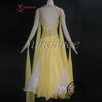 Ballroom Dancing Dress Yellow Competition Dance Dress 2016 B-10189