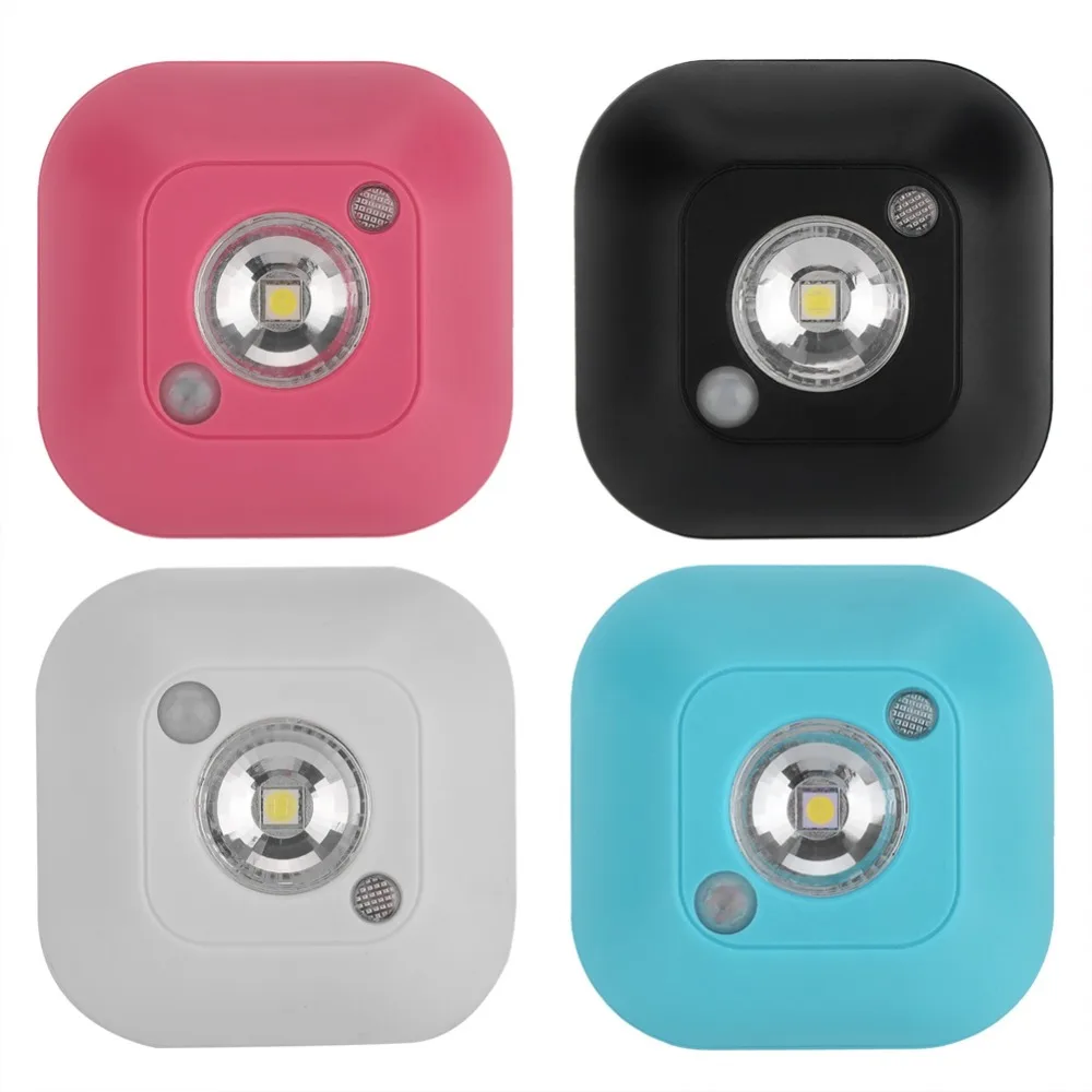 Светодиодный мини беспроводной инфракрасный датчик движения 3 метра PIR ночник на