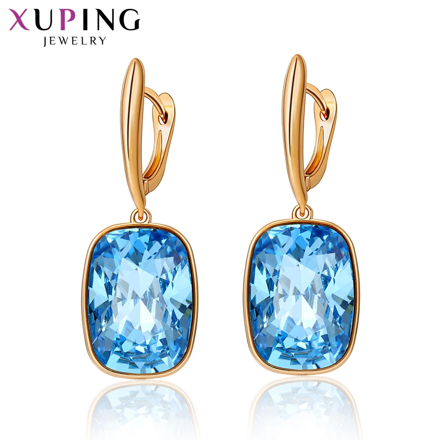 Xuping ювелирные изделия Роскошные обручи серьги кристаллы от Swarovski Бесплатный подарок упаковка на День Матери подарки для женщин девочек S150-20555