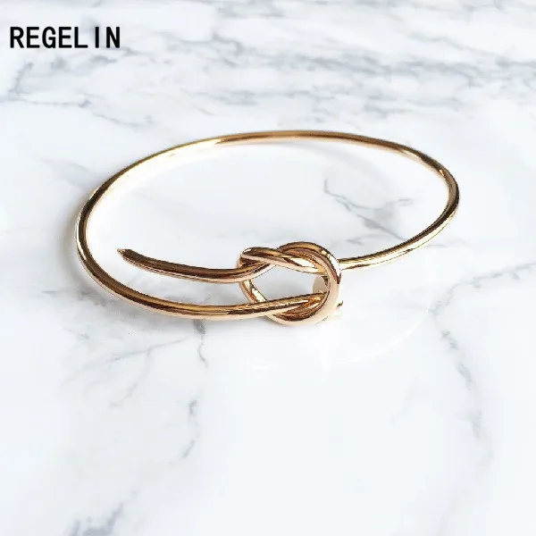 REGELIN новые браслеты Masculina Pulseira Feminina модные 3 цвета с закручивающимся узлом для