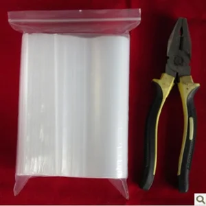 Толстые пластиковые пакеты для упаковки ювелирных изделий, на молнии, 15*22 см, 100 шт., пакеты для транспортировки еды, бесплатная доставка