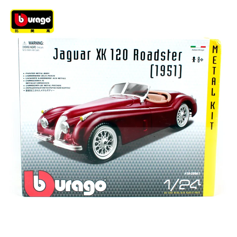 Модель гоночного автомобиля Bburago Jaguar XK 1951 Roadster в сборе 1:24 120 набор для