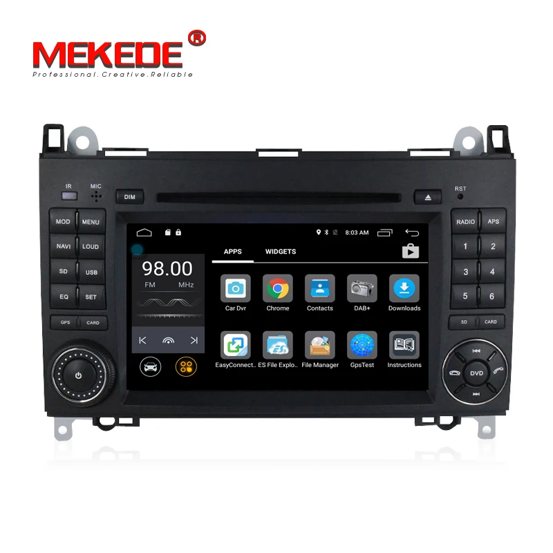 2din Android 7 1 четырехъядерный автомобильный DVD для Benz Sprinter W169 W245 W906 Viano Vito W639 B200 с wifi gps