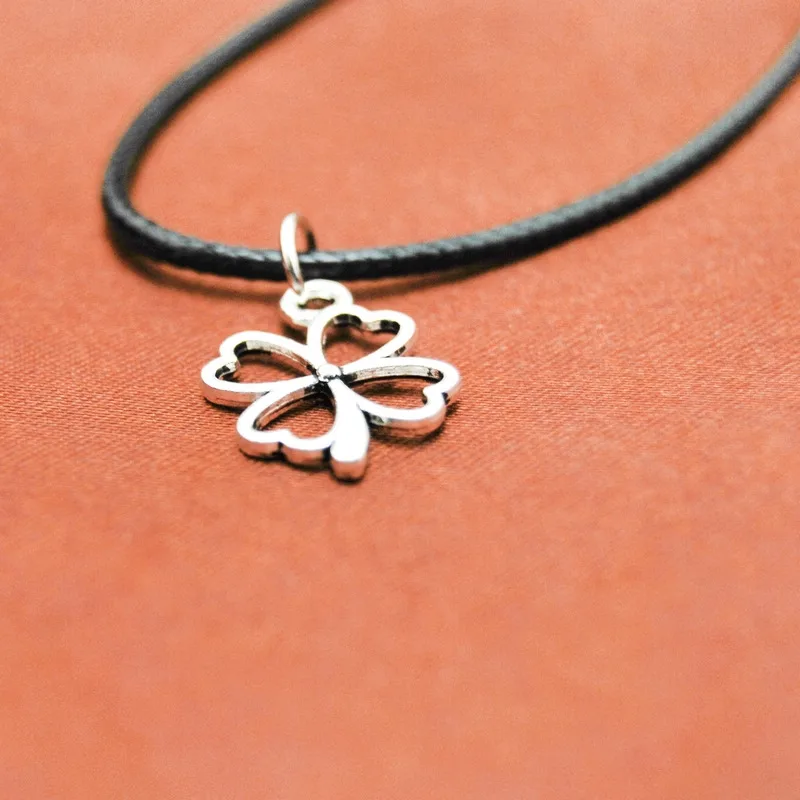 2 шт./лот четыре листа клевера ожерелья Bijoux Подвеска для матери романтические