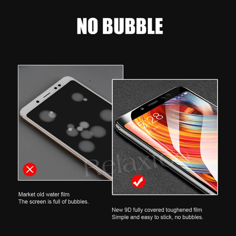 9D Curved Tempered Glass On The For Xiaomi Mi A2 Lite Screen Protector Xiami mi 8 a 2 ksiomi Redmi note 6 pro Protective Film | Мобильные