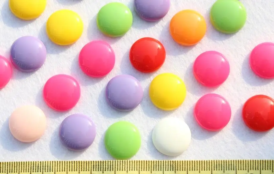 

set of 300pcs bling polished 16mm mixed Flatback round candy resin Cabochon Cabs- DIY Jewelry decor, scrapbook, hair bow clips