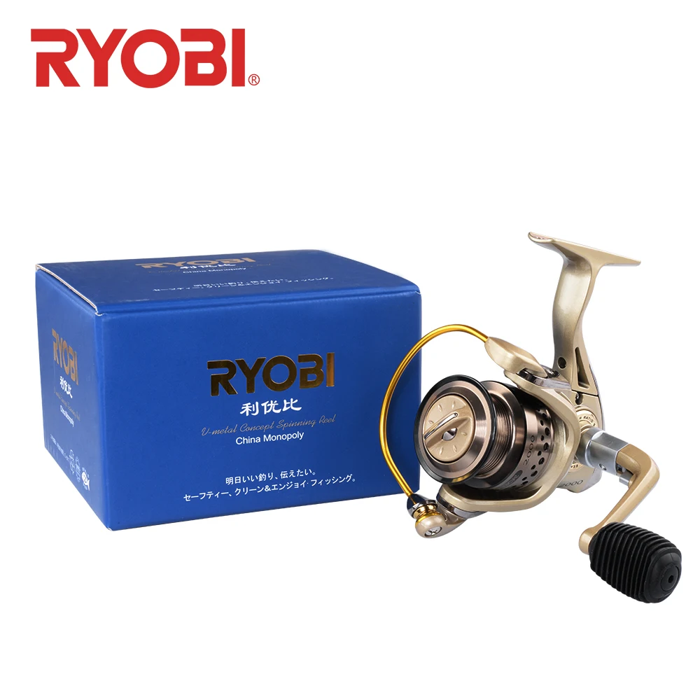 Рыболовная катушка RYOBI CONDOR 1000 2000 3000 4000 спиннинговая Ratio5.1:1 drag power2.5 5 0 кг