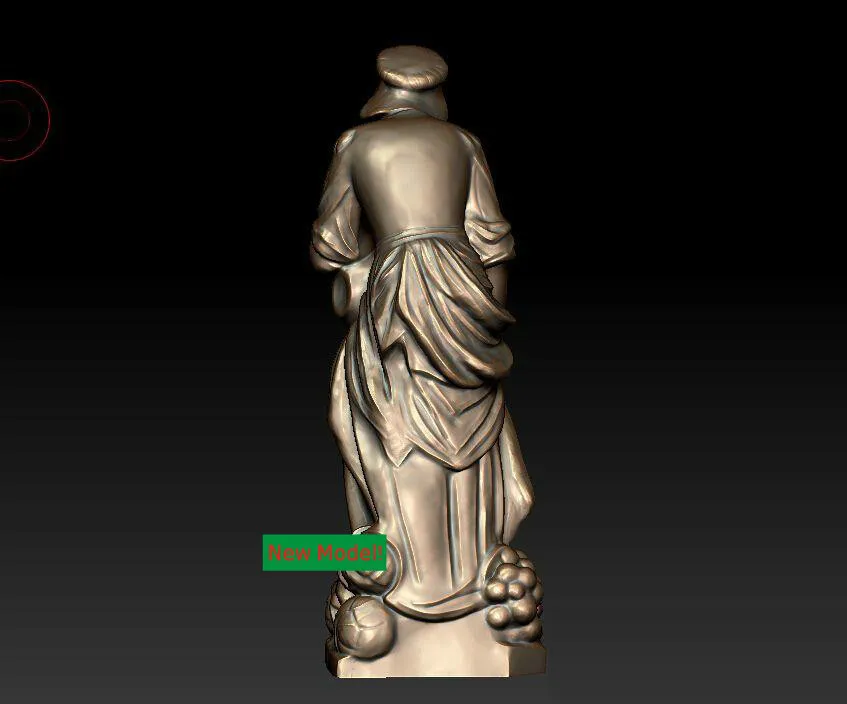 3D model relief STL models file format Goddess of mercy Women | Инструменты