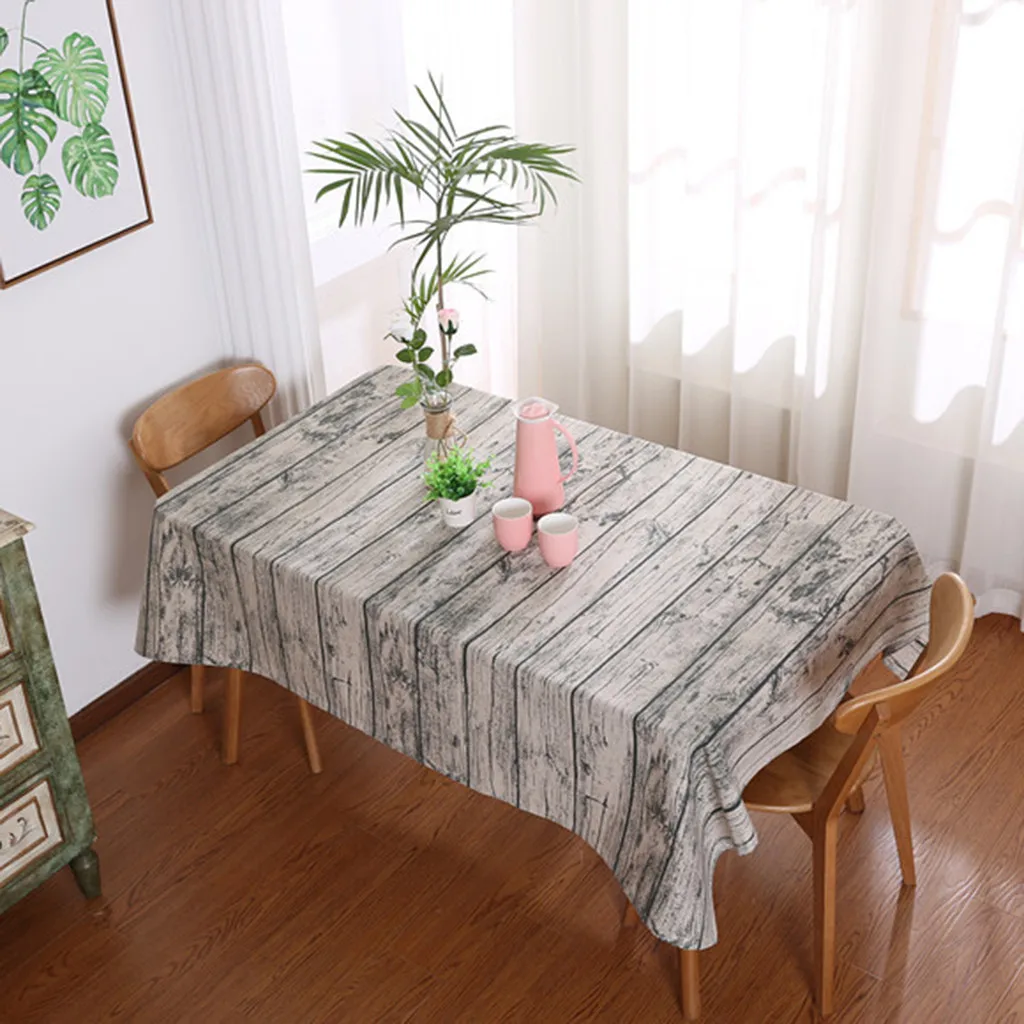 Прямая поставка столовая скатерть ретро мягкая хлопковая и льняная Имитация