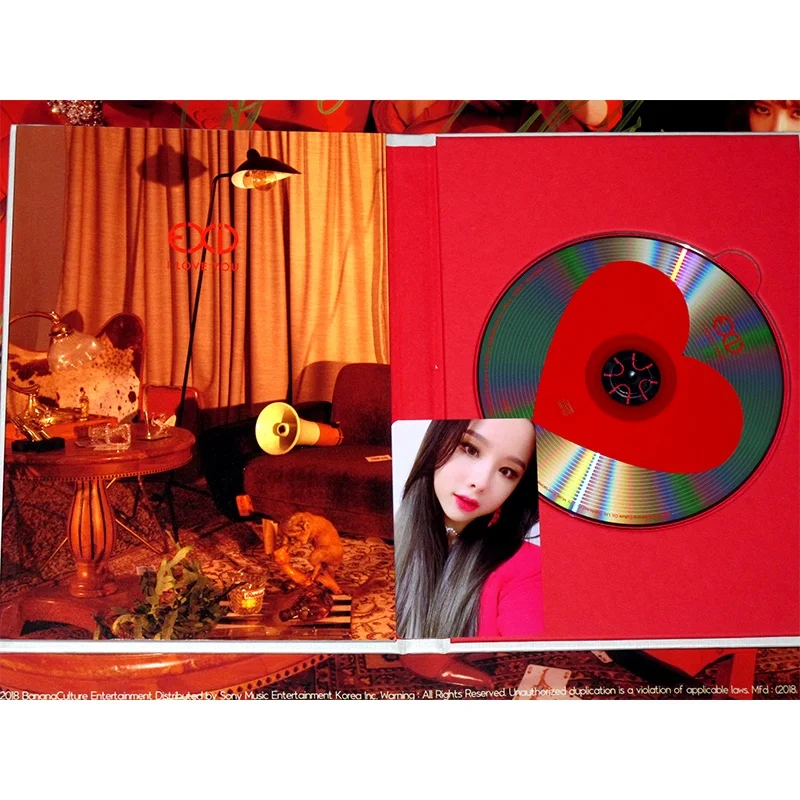 Альбом с ручной подписью EXID autographed 2018 SOLO I LOVE YOU CD + фотоальбом 122018 |Открытки и