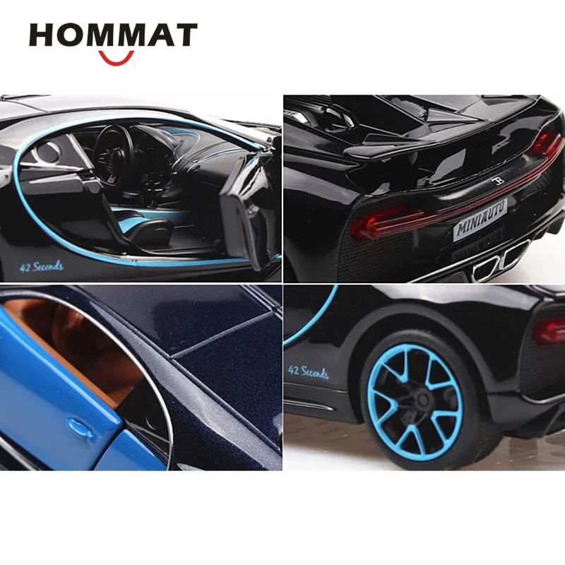 HOMMAT 1/32 Bugatti Chiron Super Sports Model Car Vehicle Alloy 1:32 Diecast Toy Models Gift Cars Toys For Children Kids | Игрушки и