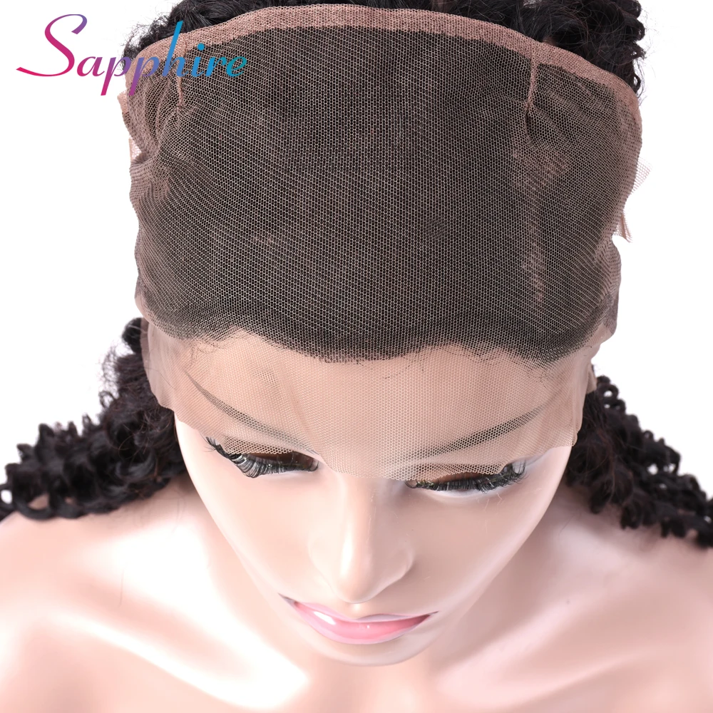 Сапфир волос 360 кружева фронтальной с Комплект бразильского волна воды 3 s не Реми