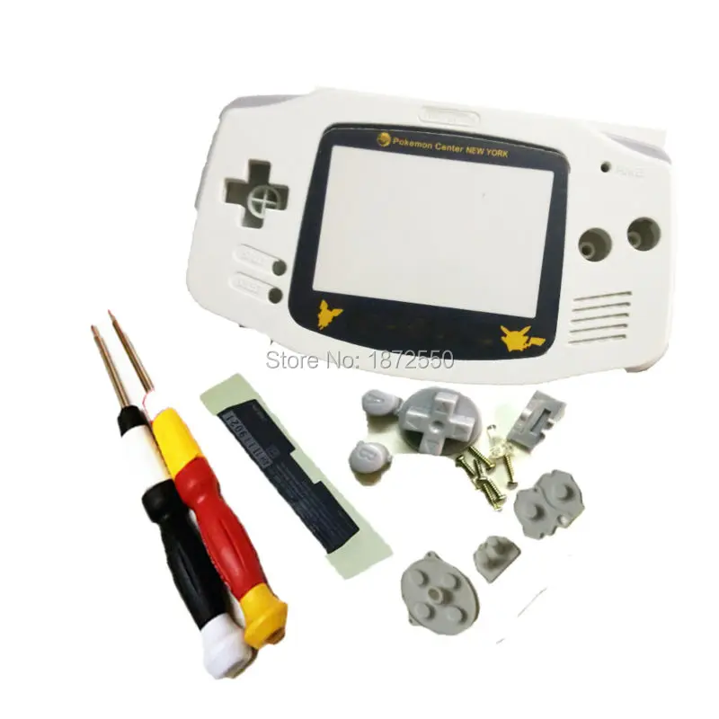 Лидер продаж ограниченная версия PokemonVersion белого цвета для NintendoGBAGameboyAdvance консоли