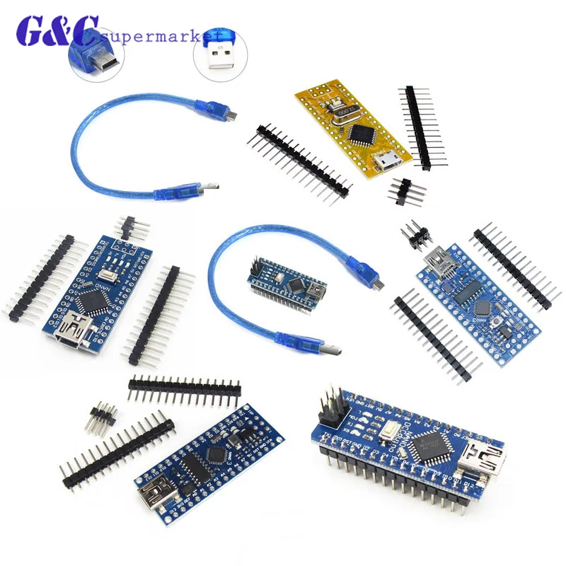 Nano 3 0 ATMEGA328P/168 P плате контроллера CH340 USB драйвер с кабелем для Arduino|Интегральные