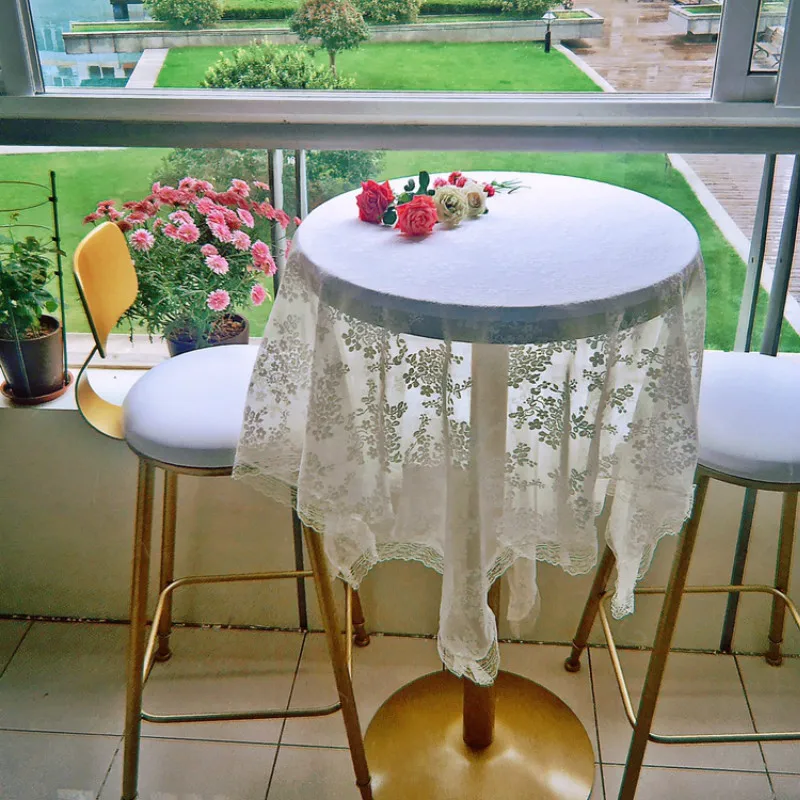 DUNXDECO скатерть для вечерние ринки свадьбы кружевное вязаное волнистое полотно