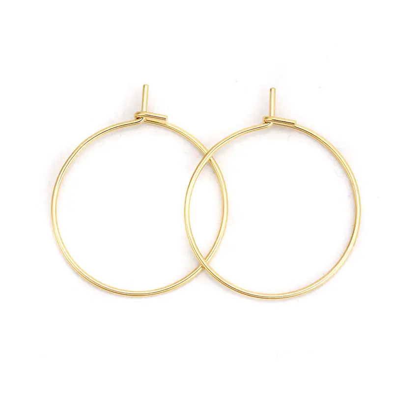 Мода серьга Кольцо из нержавеющей стали серьги золотые для женщин модные простые