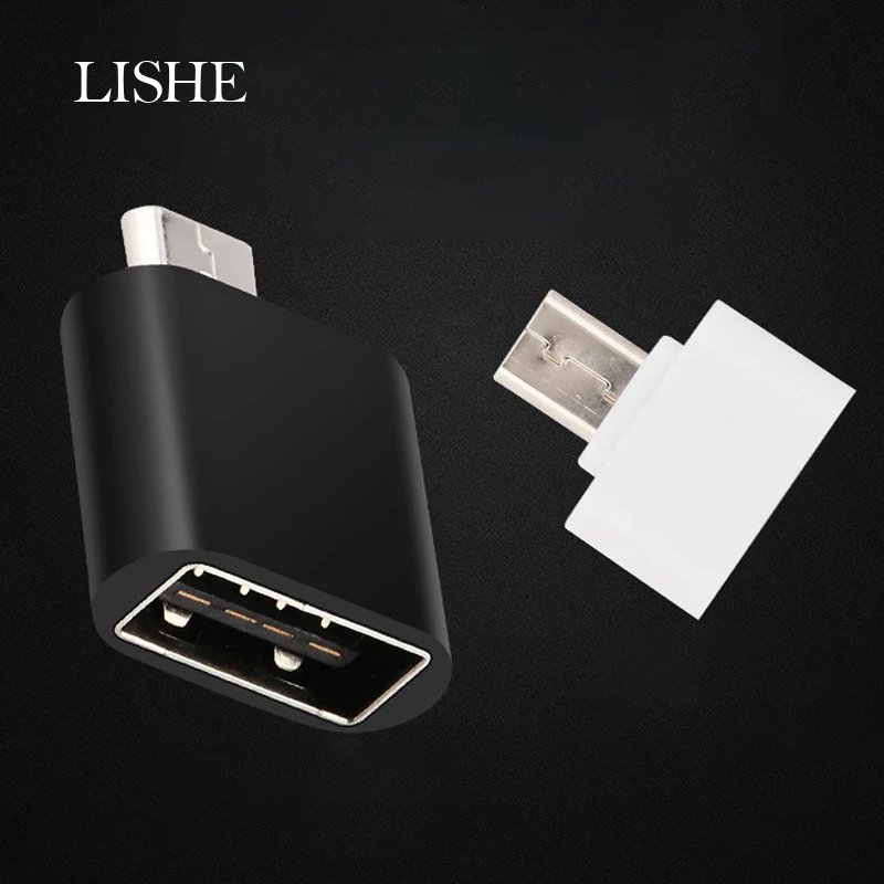 Микро USB 2 OTG концентратор конвертер к тип c адаптер для Android телефон V8 интерфейс