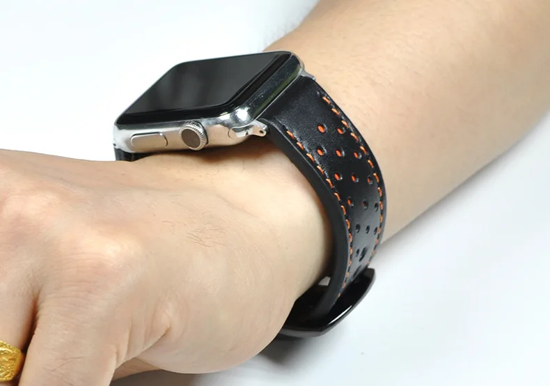 Высокое качество твердая кожа Смотреть Застежка Для Apple Watch группа Iwatch1/2/3 Пряжка 42
