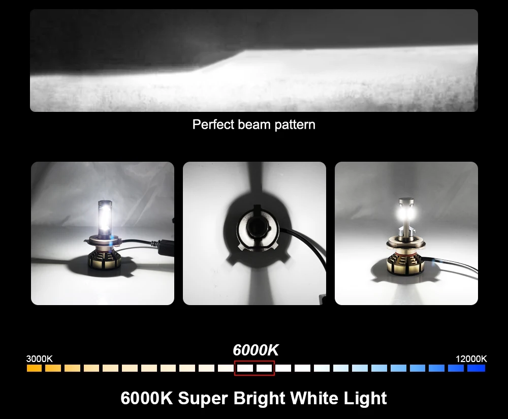 Roadsun H7 светодиодный H4 с Lumi светодиодный s Luxeon зэс чипов автомобилей головные фары лампы H1 светодиодный H11 H8 HB3 9005 HB4 9006 Авто Лампа 6000K 12V 12000LM