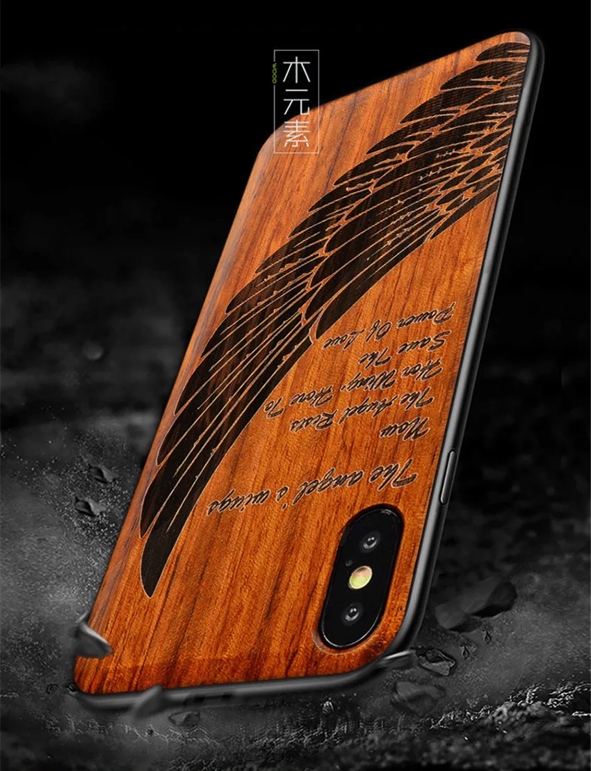 Новинка, чехол для iPhone XS Max, тонкая деревянная задняя крышка, TPU, чехол-бампер для iPhone X, XR, iPhone XS, чехол для телефона s