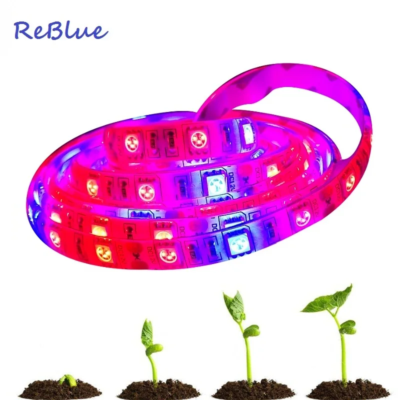 Лампа ReBlue для растений светодиодные лампы рост рассады освесветильник 5050 нм SMD