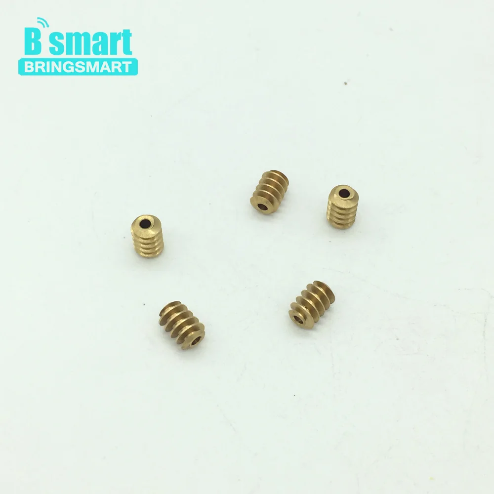 Фото Металлический червячный двигатель Bringsmart 5 шт. M0.5 * 8 спиральная шестерня Металлический червячный двигатель Bringsmart 5 шт. M0.5 * 8 спиральная шестерня