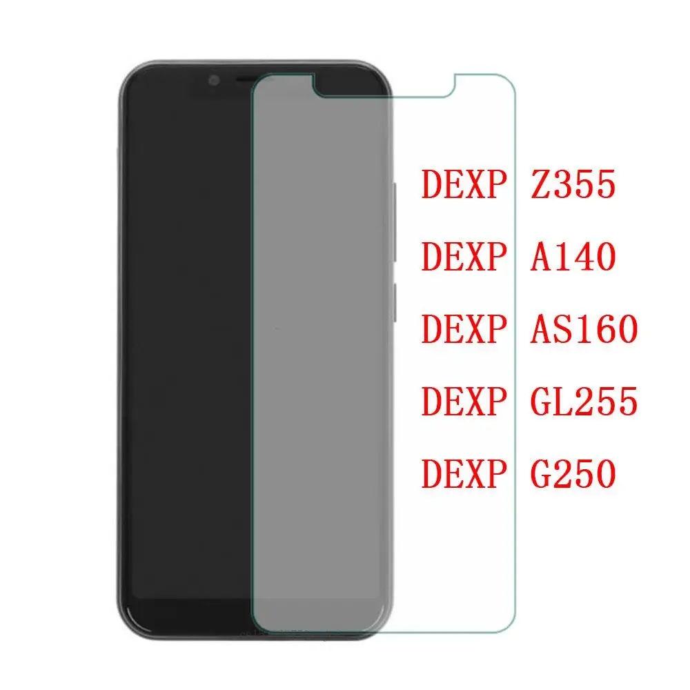 Закаленное стекло для DEXP Z355 защитная пленка 9H защита экрана Взрывозащищенная A140