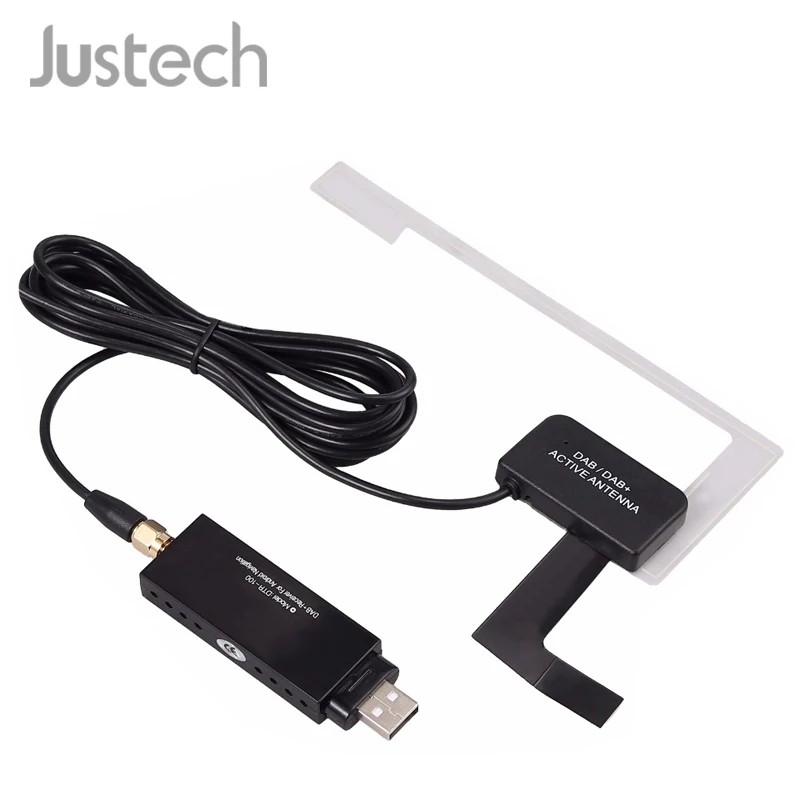 Justech USB 2,0 DAB+ цифровой радиоприемник коробка усиленная антенна супер сильный анти-Интерфейс усилитель для Android авто