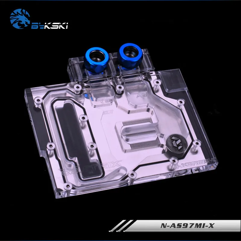 Водяной блок Bykski с полным покрытием графического процессора для VGA ASUS MINI GTX970 GTX760