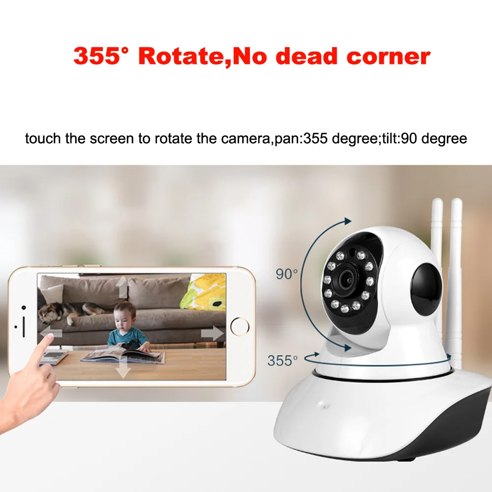 Беспроводная IP-камера для домашней системы безопасности Wi-Fi 1080P Full HD 2 0 МП камера