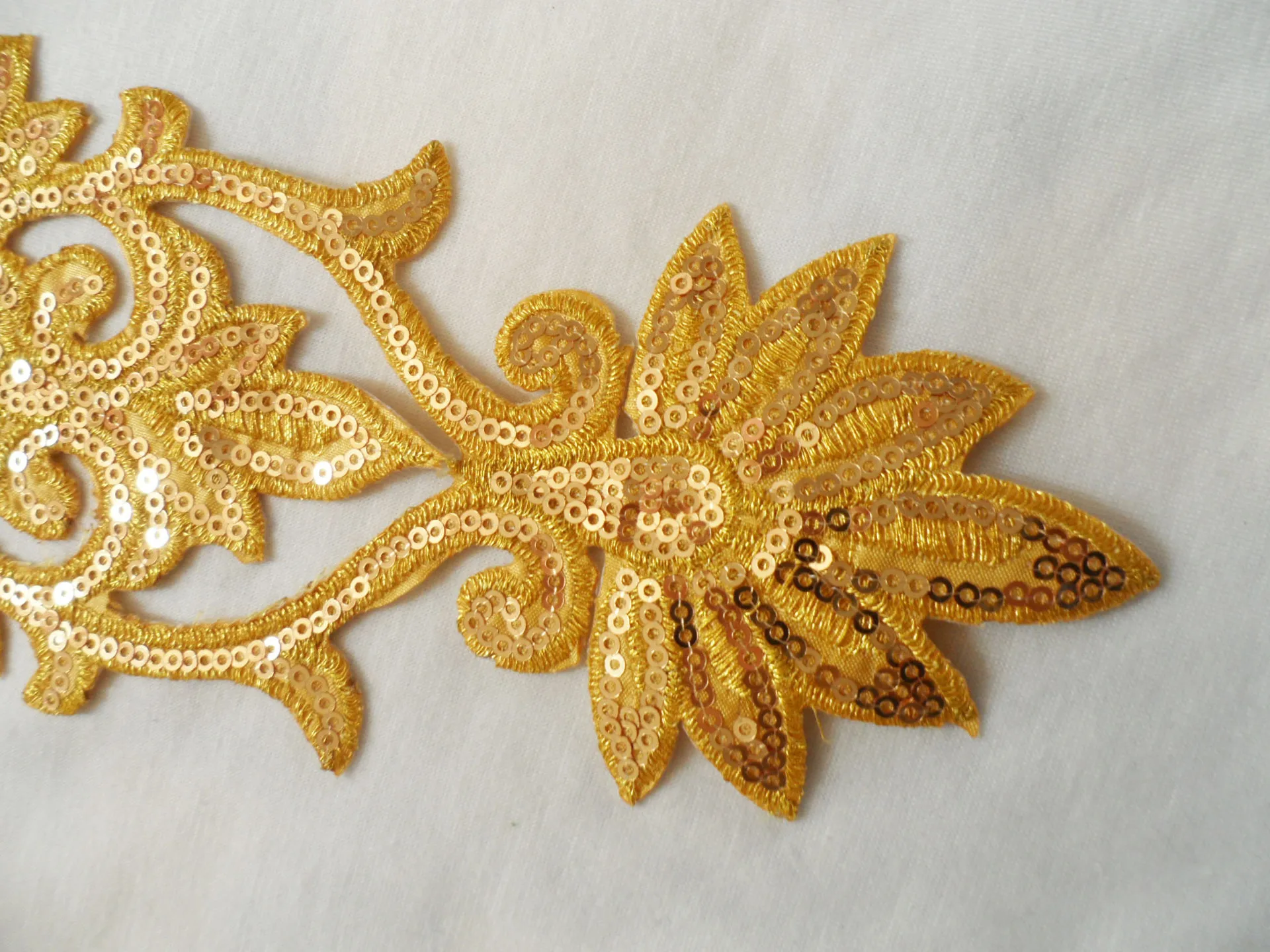 3D блесток ткань Parches золото вышитые патч аппликация патчи для одежды платье Diy Bling