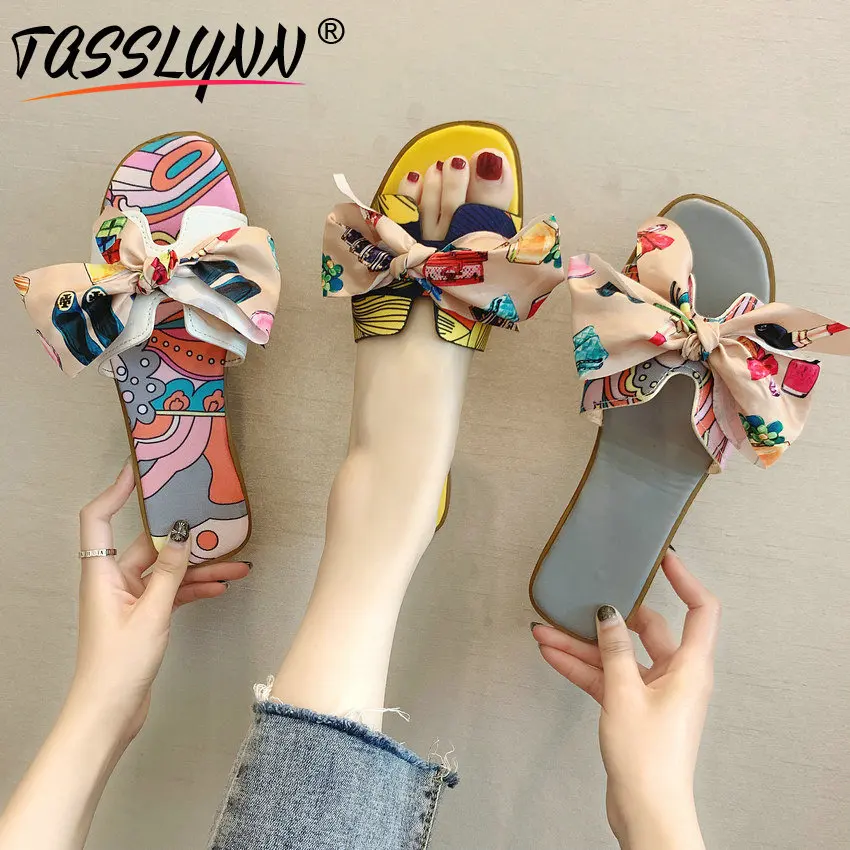 TASSLYNN 2019 тапочки Для женщин геометрический летние туфли из искусственной кожи