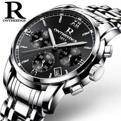 Montres 2018 новейшие высококачественные мужские деловые кварцевые часы Calender из