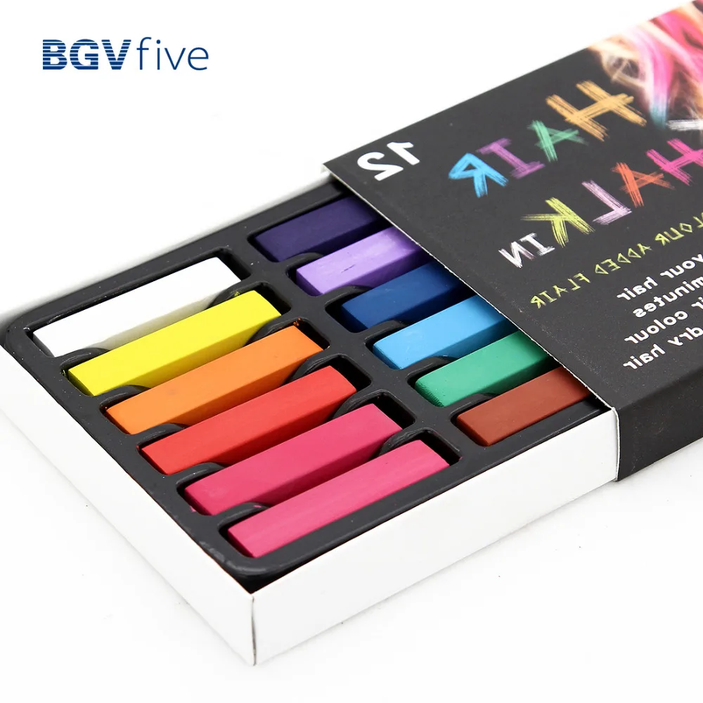Новый 12 цветов популярный нетоксичный временный салонный набор пастели Мел