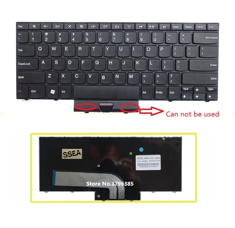 Новая клавиатура SSEA US для IBM Thinkpad E40 E50 Edge 14 15 без указания точки|ibm thinkpad keyboard|thinkpad edge