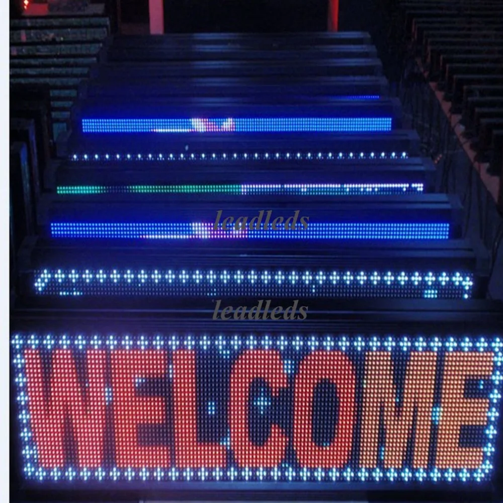 Полноцветный светодиодный рекламный щит для помещений 30X11 дюймов|display stage|cable