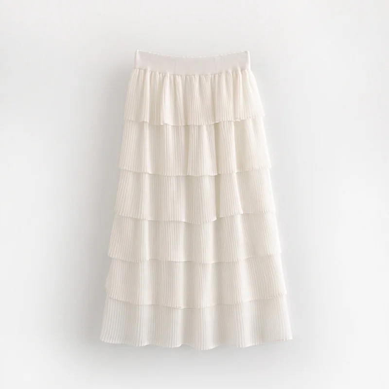 Heydress 2019 Новая Летняя Повседневная складывающаяся Длинная женская юбка с высокой