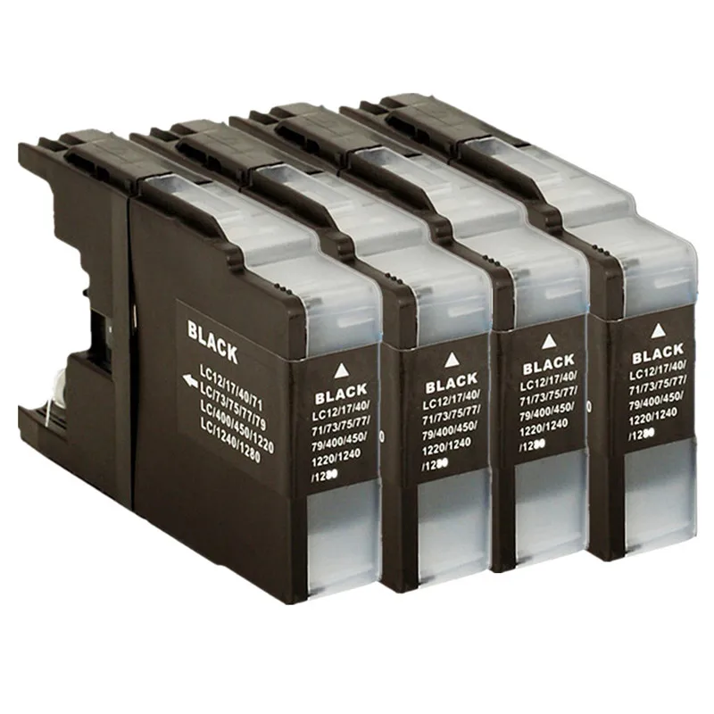 4 Black Чернильные картриджи Замена для LC1240/1220 LC 1220 1240 LC1220 LC1240 LC-1240 LC-1220 MFC-6910CDW MFC-J6710CDW - Цвет: 4 Black