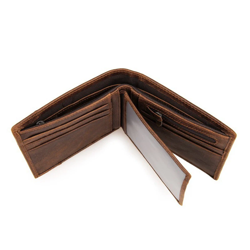 Новое поступление винтажные бумажники из натуральной кожи мужские деловые