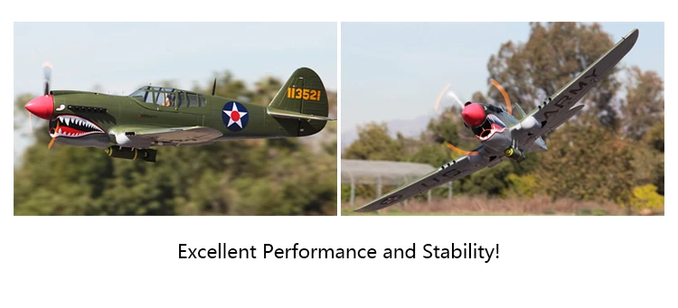 Большой масштаб Пены rc Самолеты P40 ARF Warhawk