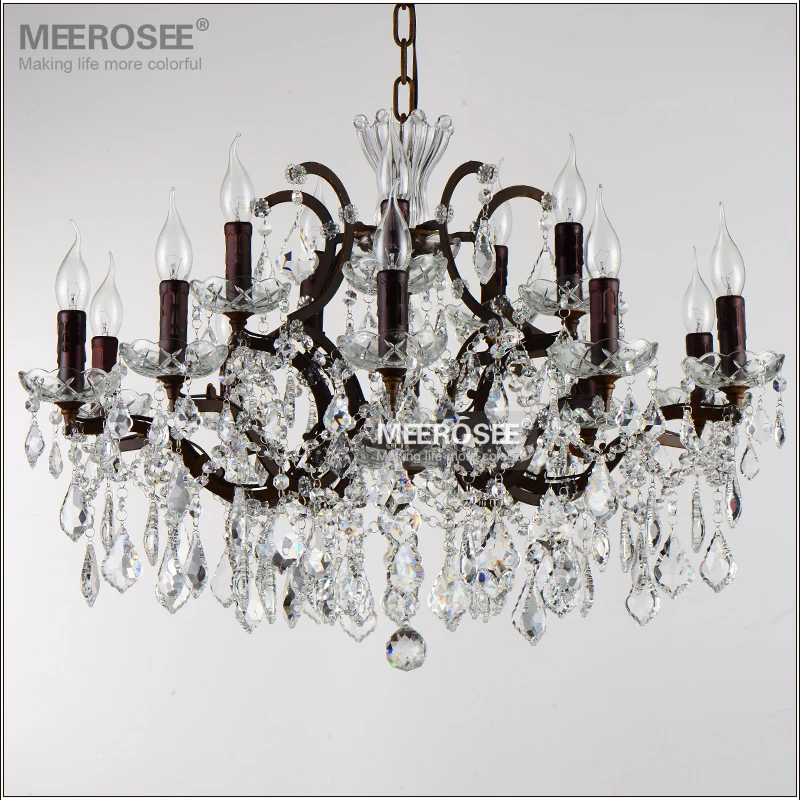 Винтажная хрустальная люстра в стиле лофт подвесной светильник ретро с 15 лампами