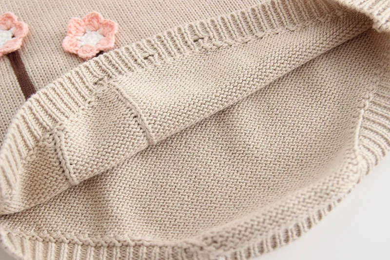 

Baby Girls Clothing 2018 New Autumn Baby Rompers Knitted Pink Newborn Baby Girl Ropmer Infant Jumpsuits Outfits Baby Clothes