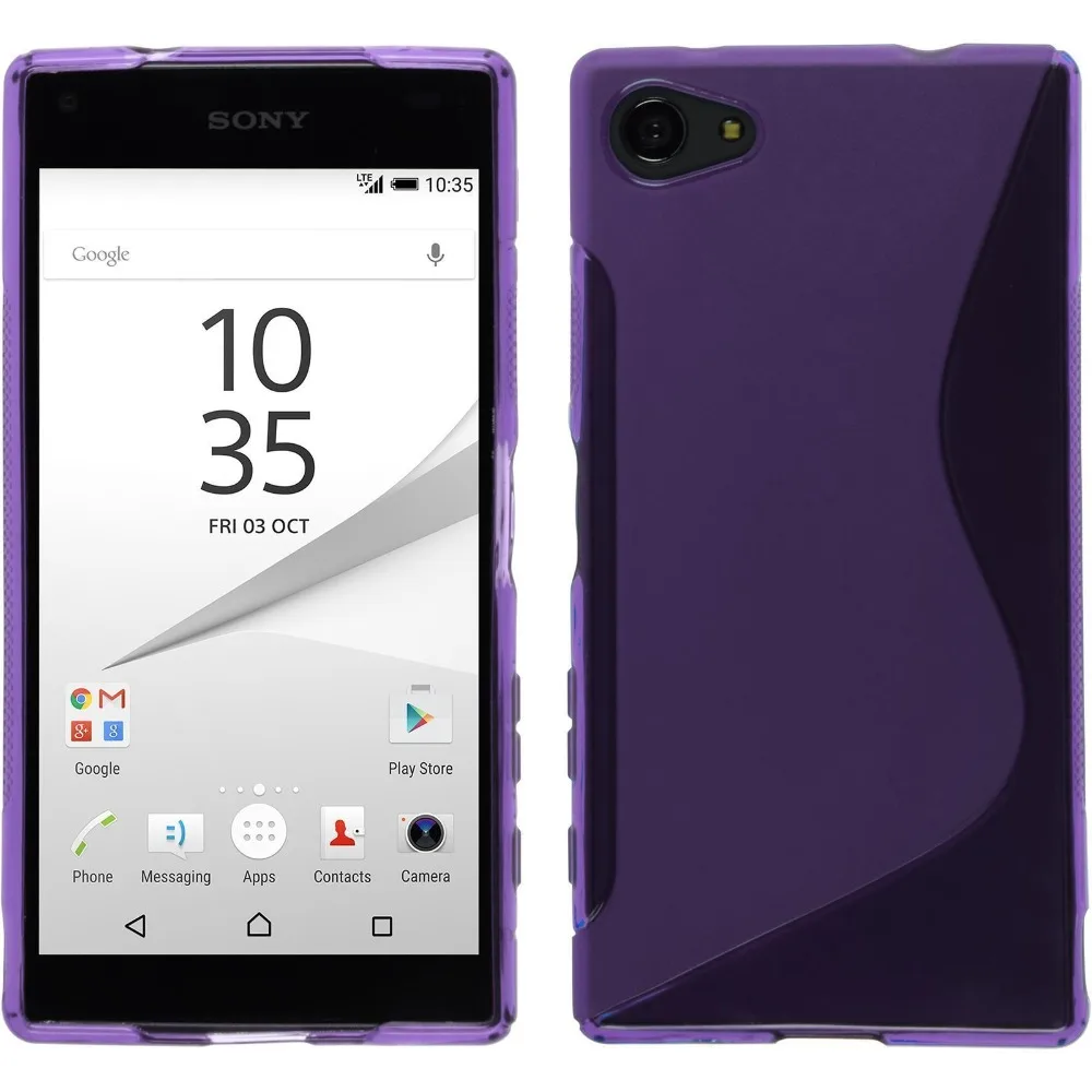 Силиконовый чехол для sony Xperia Z1 Z3 Z5 матовый из ТПУ Мягкий защитный компактный