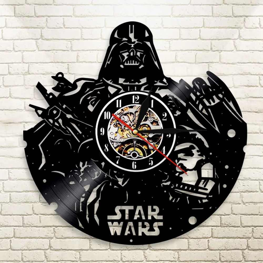 Виниловые пластинки настенные часы креативные Ретро Винтажные Самурайские