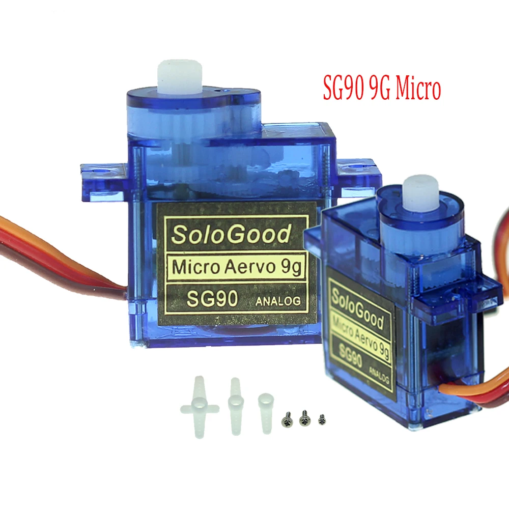 Микро Серводвигатель SoloGood SG90 9G для роботов 6 каналов управление вертолетом Arduino